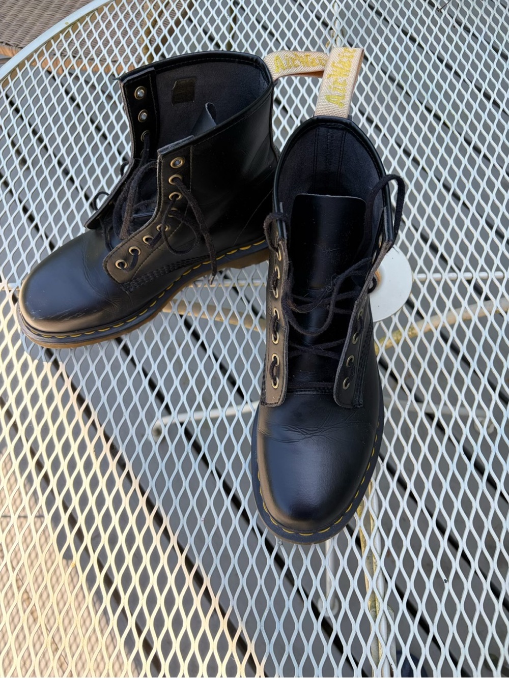 Dr. Martens Vegan 8-Eye Combat Boots Black Women’s US 10 UK 9 EU 43